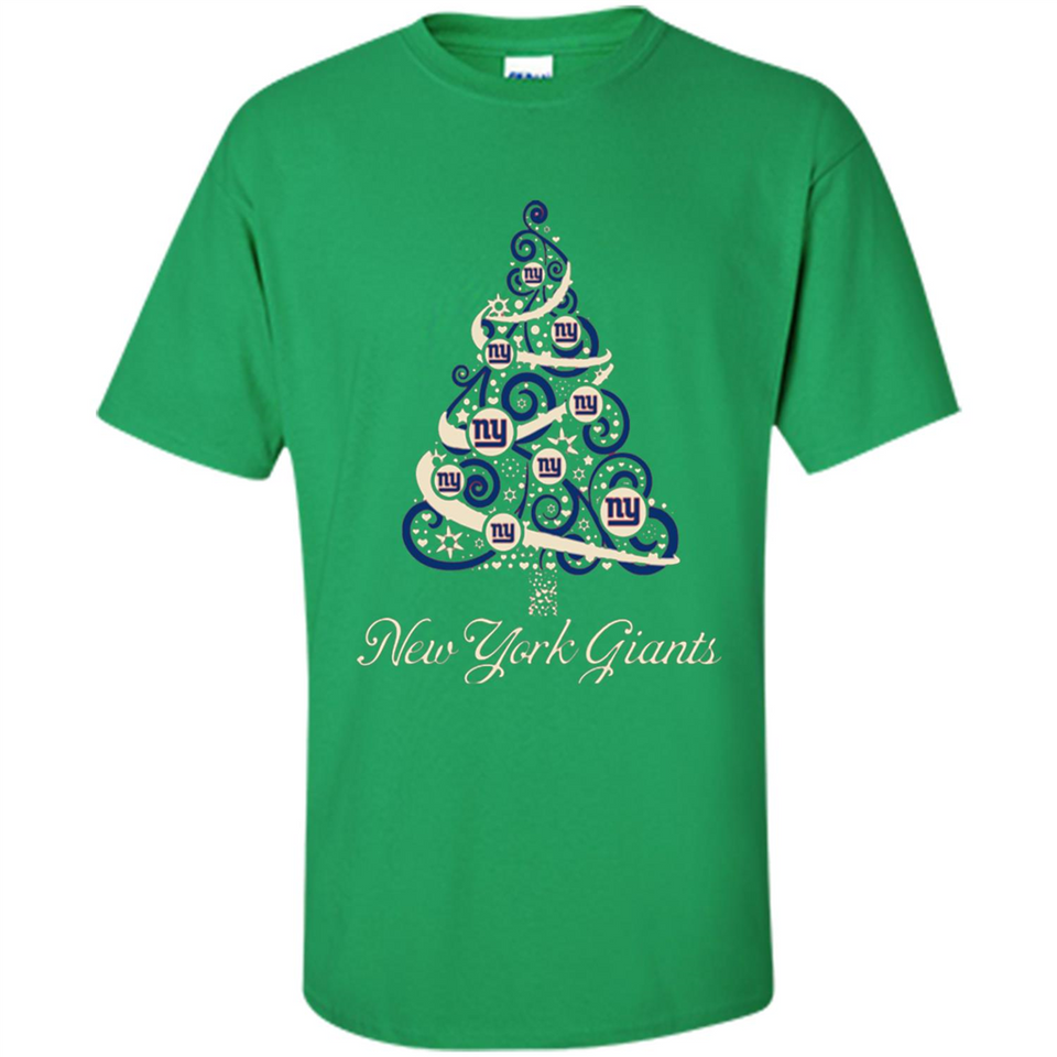 New York Giants NFL Football Team Logo Christmas Tree T-Shirt - Shirt