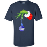 Grinch Holding American Flag ornament Christmas