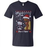 North Pole Born and Raised Shirt, Merry Xmas Ugly Christmas - Men's V-Neck
