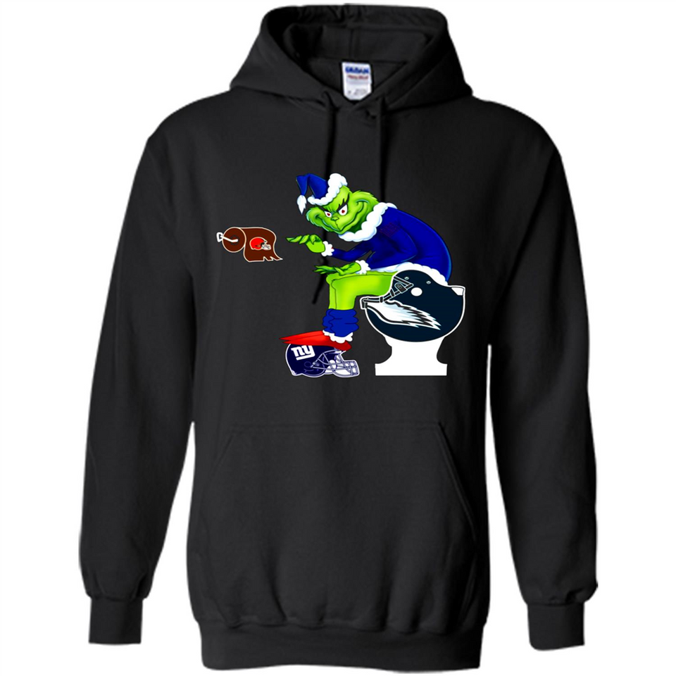 New York Giants Toilet Grinch Santa Claus Football Fan PINGPONG