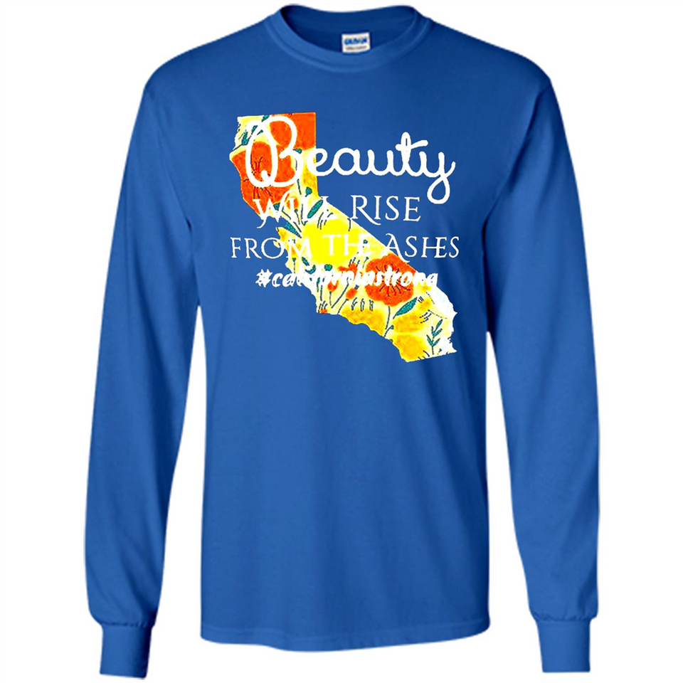 Paradise California Strong Camp Fire Youth T-Shirt PINGPONG - Long Sleeve T-Shirt