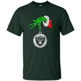 Amazing tee Oakland Raiders Glitter Grinch Monogram Ornament Christmas Gift - Shirt