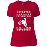 Motocross oh what fun it is to ride Christmas sweater PINGPONG