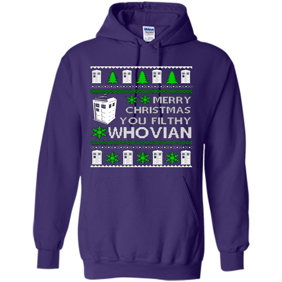 Merry Christmas You Filthy Whovian ugly sweater PINGPONG