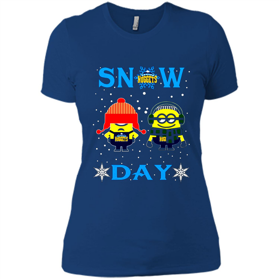 Snow Day Shirt For Denver Nuggets Vs Minion Fans pingpong