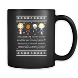 Nasty Women Michelle Hillary Warren Bader Christmas PINGPONG