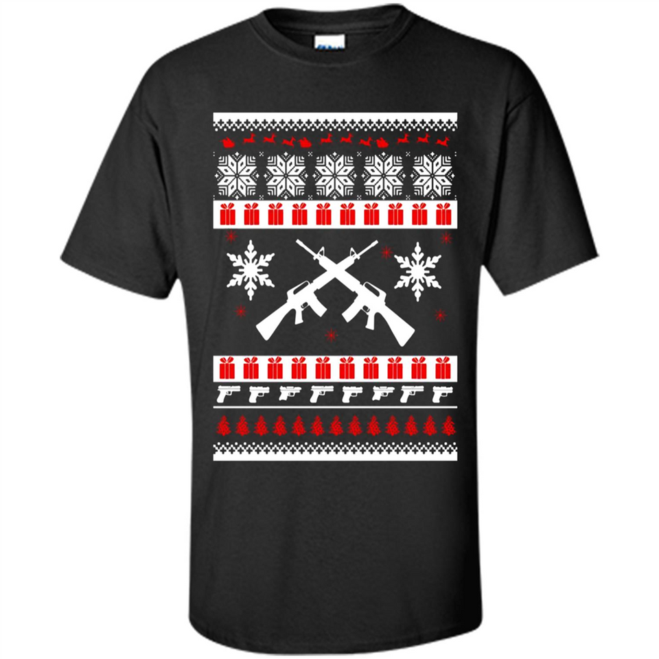Rifle I Want Rifle Guns For Christmas ugly - Shirt