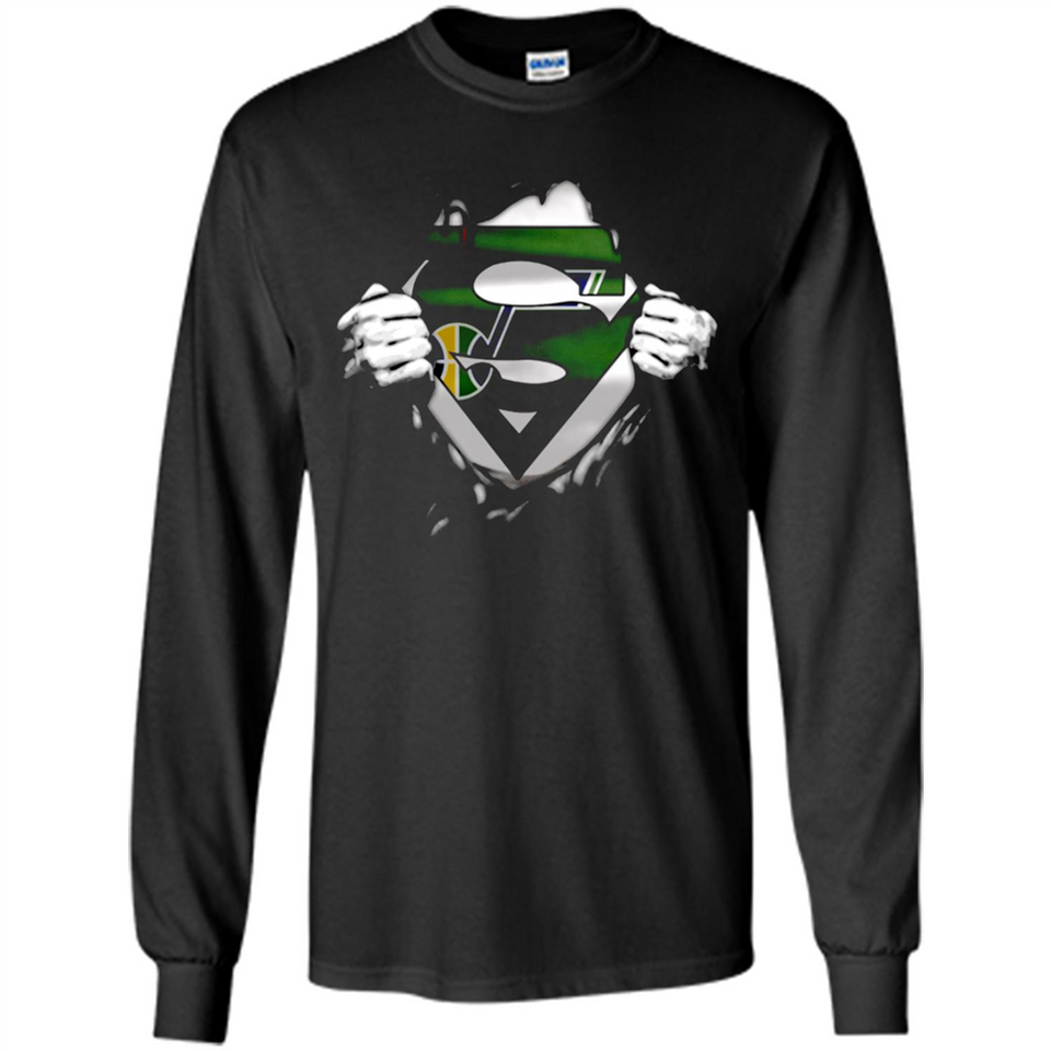 Utah Jazz And Superman Fans - Long Sleeve T-Shirt