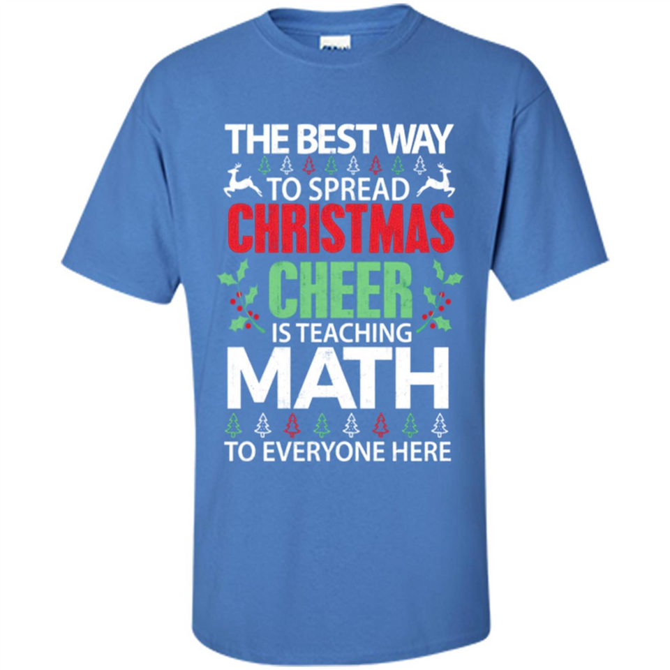 Math Teacher Christmas Shirt Christmas Cheer - Shirt