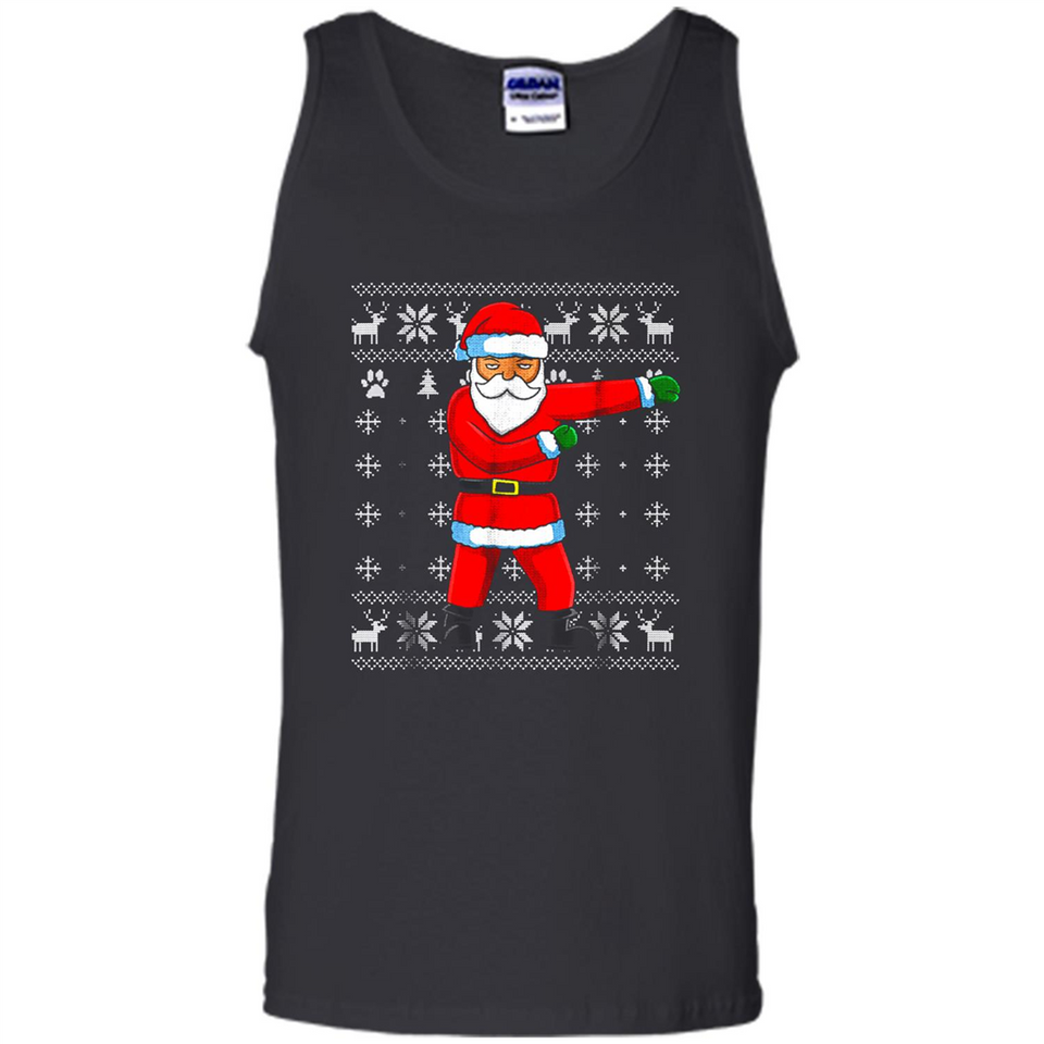 Flossing Santa Christmas Ugly Sweater Style Pajama Xmas Gift - Tank Top