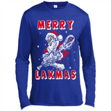 Lacrosse Merry Laxmas Santa - Canvas Long Sleeve T-Shirt