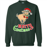 Christmas Merry Goatmas Goat Shirt Santa Hat - Sweatshirt