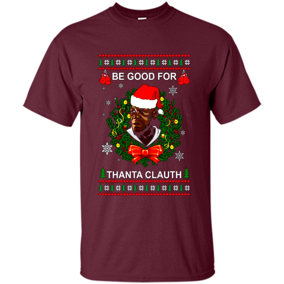 Mike Tyson Thanta Clauth Santa Claus Christmas sweater PINGPONG