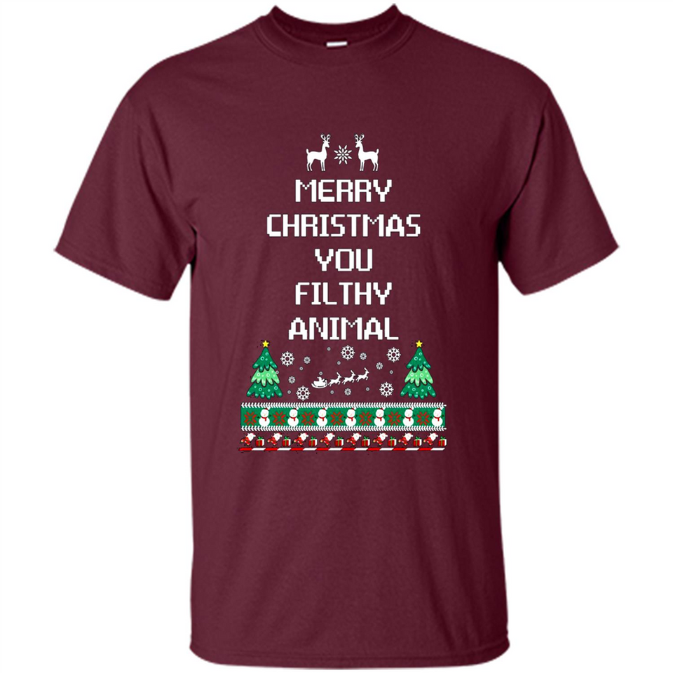 Merry Christmas You Filthy Animal Sweatshirt PINGPONG