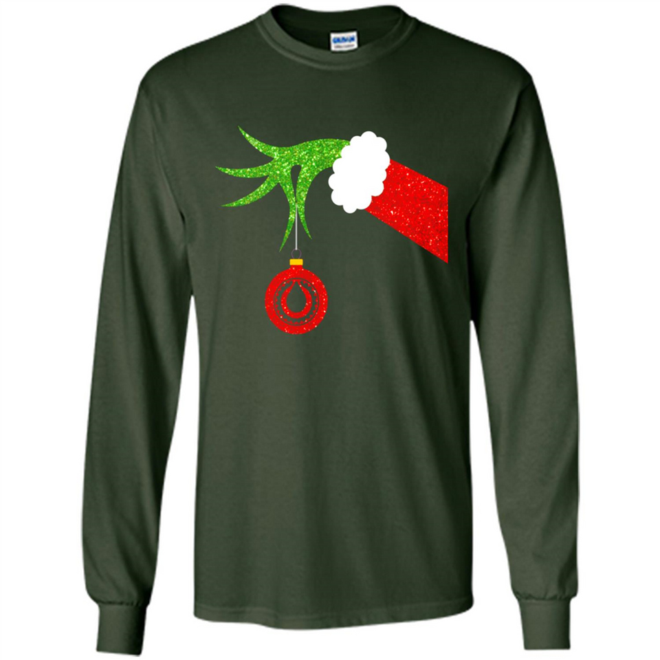 Funny Grinch Hand Holding Oiler Ornament Christmas PING PONG