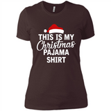 This Is My Christmas Pajama Family Matching - Ladies' Boyfriend T-Shirt