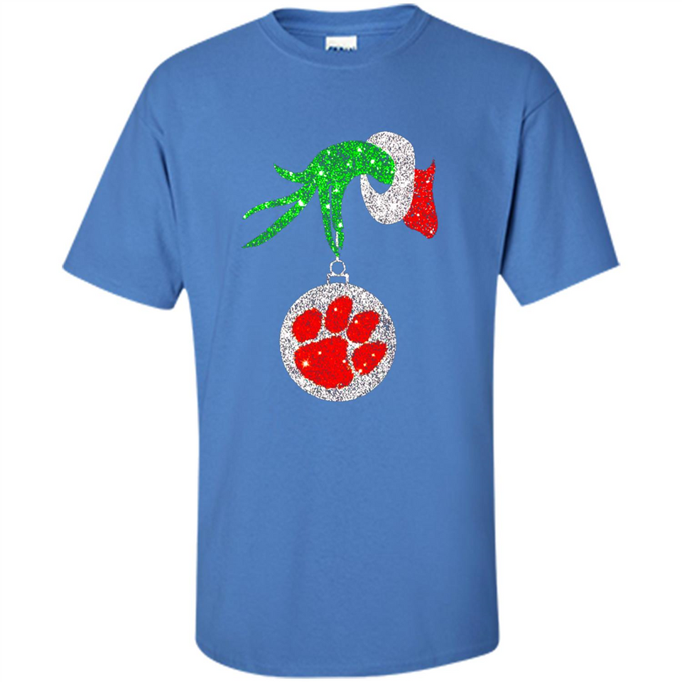 Amazing tee Clemson Tigers Glitter Grinch Monogram Ornament Christmas Gift - Sao chép - Shirt