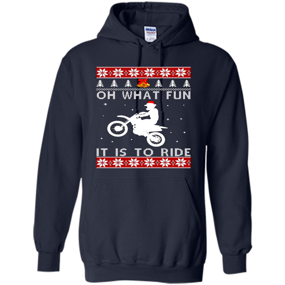 Motocross oh what fun it is to ride Christmas sweater PINGPONG