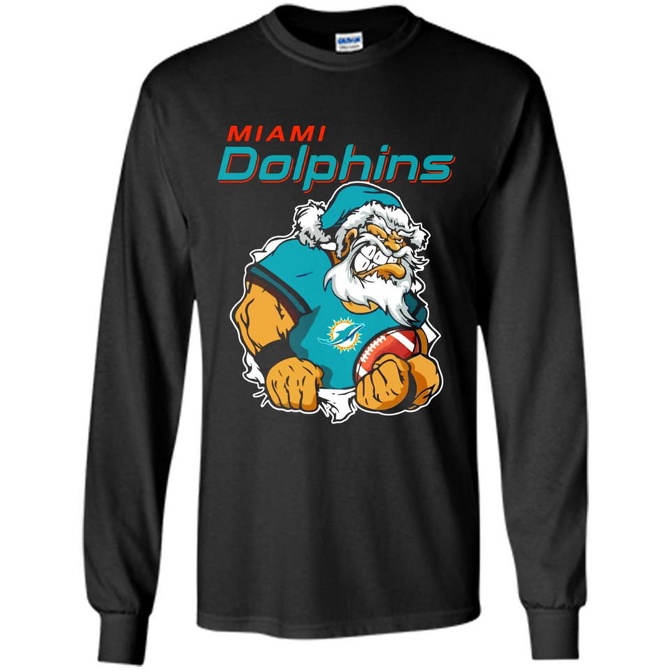 Grumpy Santa Claus Miami Dolphins Football Team PINGPONG