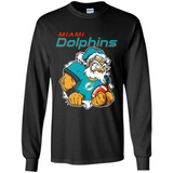 Grumpy Santa Claus Miami Dolphins Football Team PINGPONG