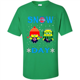 Snow Day Shirt For Detroit Pistons Vs Minion Fans pingpong