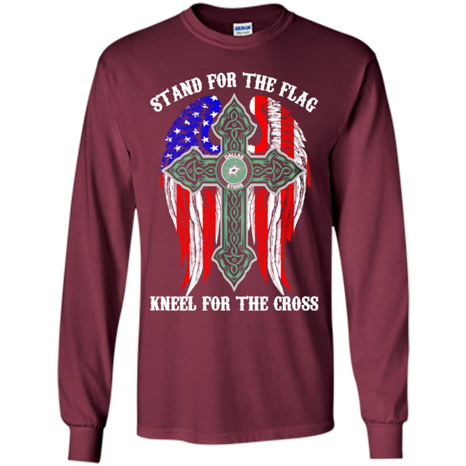 Dallas Stars - stand for the flag kneel for the cross