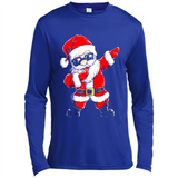 Christmas shirt Dabbing Santa Claus Xmas Gift - Canvas Long Sleeve T-Shirt