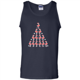 Flamingo Christmas Tree Flamingo - Tank Top