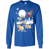 Christmas Santa Golden Retriever Sleigh For Labrador Retriever