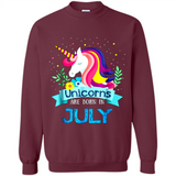 Unicorns are born in July Birthday Rainbow Gift Ladies Custom