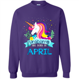 Unicorns are born in April Birthday Rainbow Gift Custom Ultra Cotton