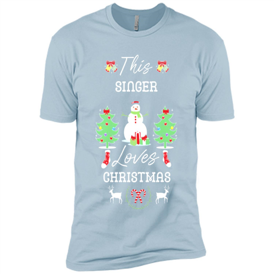 This Singer Loves Christmas Tree Shirt with Snowman