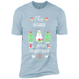 This Singer Loves Christmas Tree Shirt with Snowman