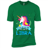 Unicorns are born in Libra Birthday Rainbow Gift Ladies Custom