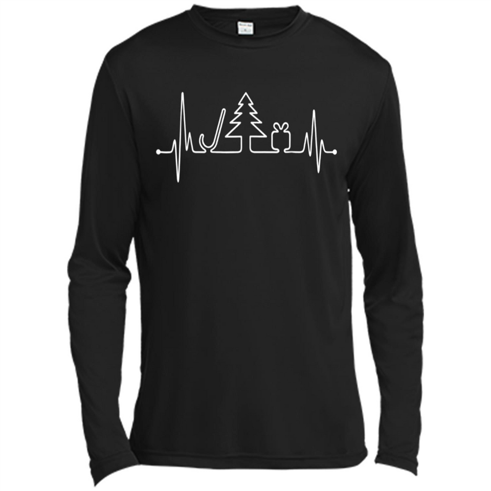 Heartbeat Christmas Tree T-shirt Funny Xmas Costume