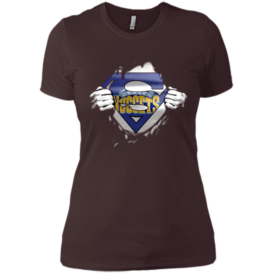 Denver Nuggets And Superman Fans - Ladies' Boyfriend T-Shirt