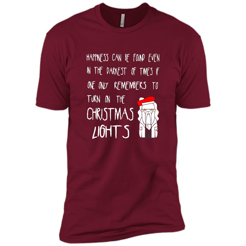 Christmas Ugly Sweater Christmas Lights - Premium Short Sleeve T-Shirt