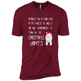 Christmas Ugly Sweater Christmas Lights - Premium Short Sleeve T-Shirt