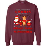 Never Underestimate A September Woman Watches Hallmark Movies Sweatshirt PINGPONG
