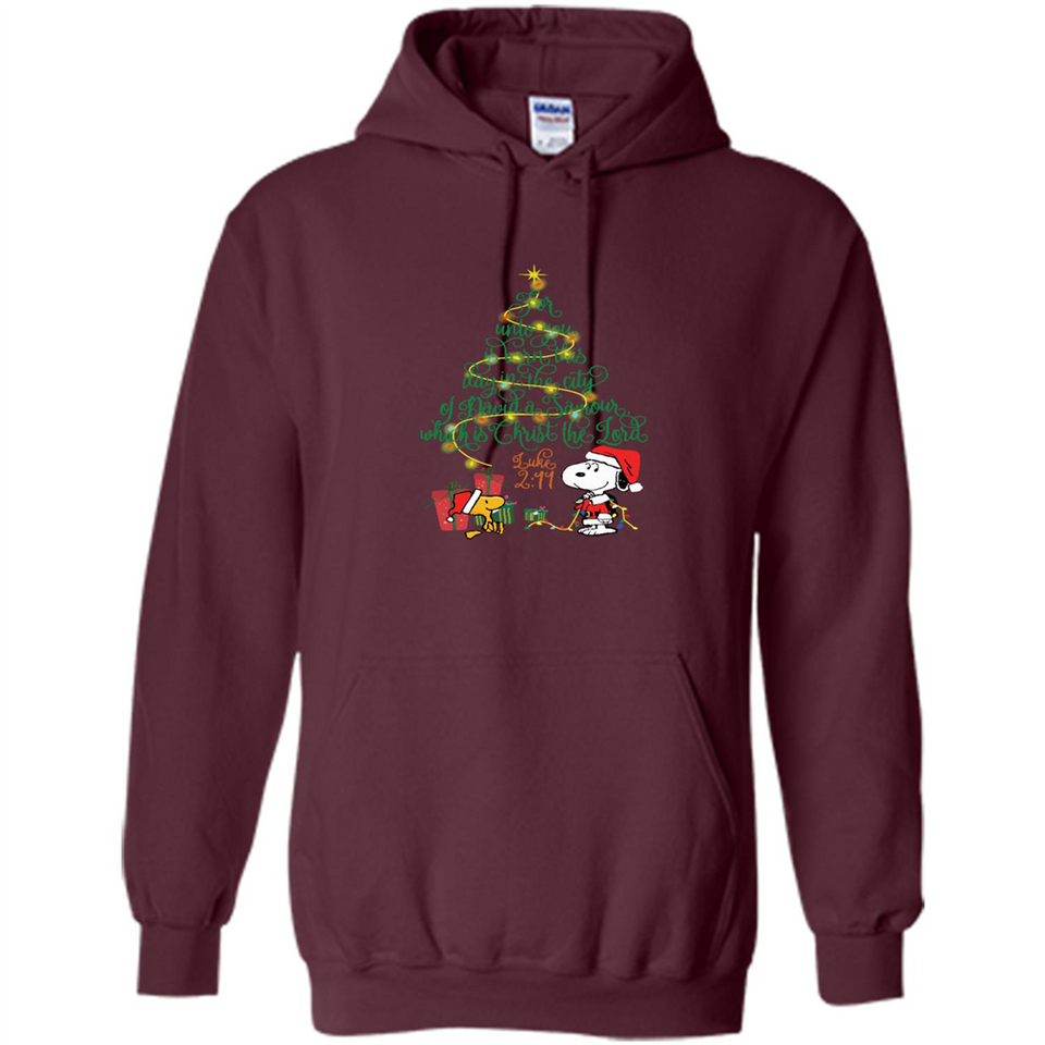 Snoopy-Woodstock-Christmas-tree-for-unto-you-is-born-this-day