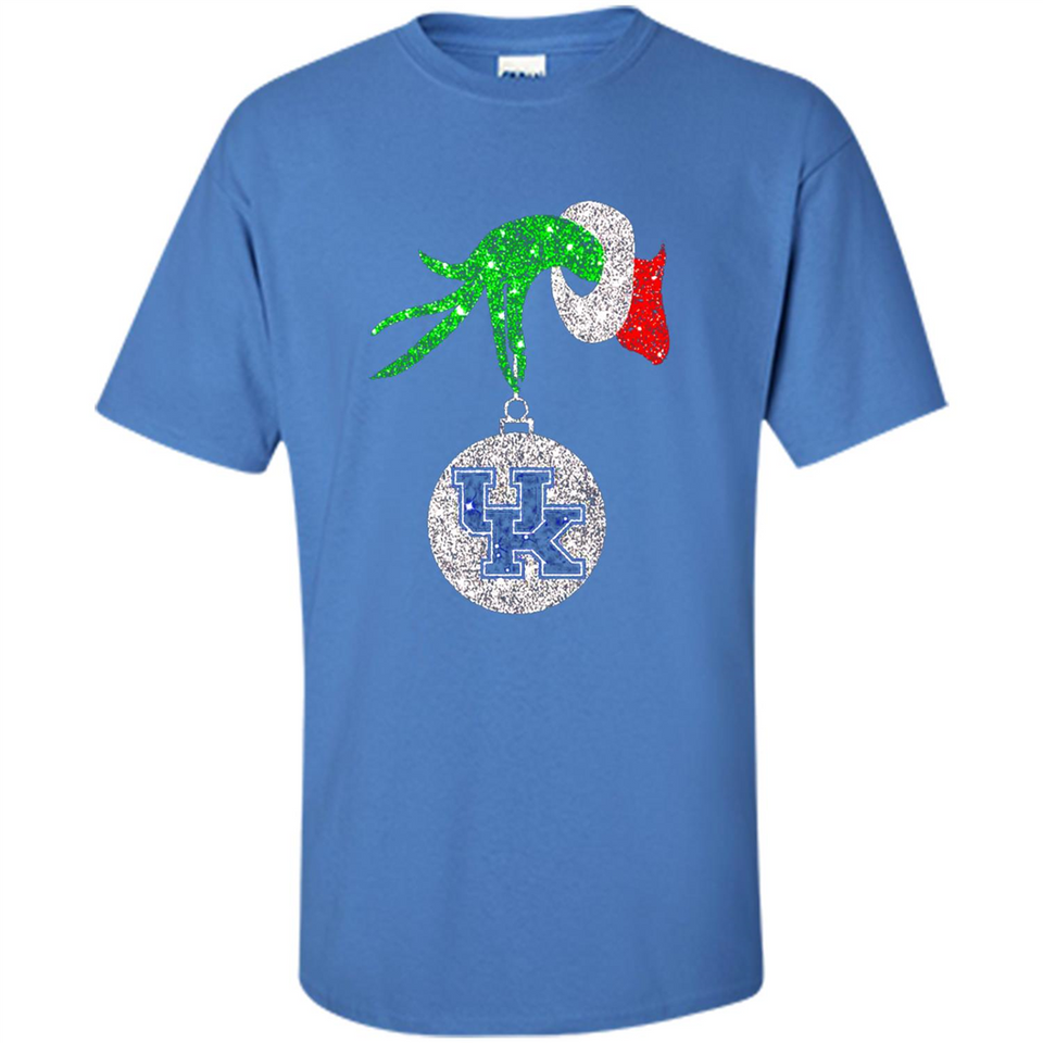 Amazing shirt Kentucky Wildcats Glitter Grinch Monogram Ornament Christmas Gift - Shirt