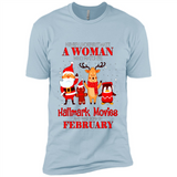 Never Underestimate A February Woman Watches Hallmark Movies Sweatshirt PINGPONG