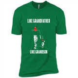 Boston Red Sox GrandFather Like GrandSon - Premium Short Sleeve T-Shirt