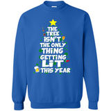 Funny Christmas Tree Drinking Sweatshirt Adult Boozy Festive - Sweatshirt
