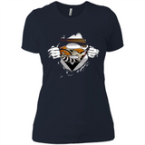 Cleveland Browns And Superman Fans - Ladies' Boyfriend T-Shirt