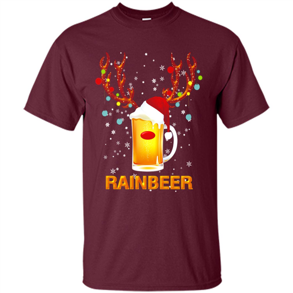 Rainbeer Funny Reindeer Beer Lover