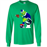 New York Giants Toilet Grinch Santa Claus Football Fan PINGPONG