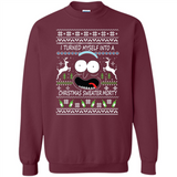 RICK AND MORTY-I TURNED MYSELF INTO A CHRISTMAS SWEATER MORTY UGLY XMAS SWEATER
