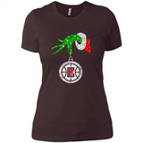 Amazing shirt Los Angeles Clippers Glitter Grinch Monogram Ornament Christmas Gift - Ladies' Boyfriend T-Shirt