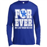 Kentucky Wildcats Forever For ever not just when we win - Canvas Long Sleeve T-Shirt